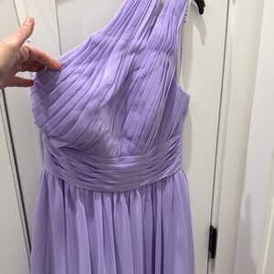 Azazie Elegant Lavender One-Shoulder Dress